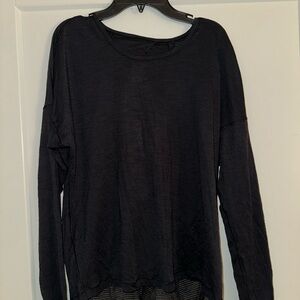 Lululemon Black Long Sleeve with open back